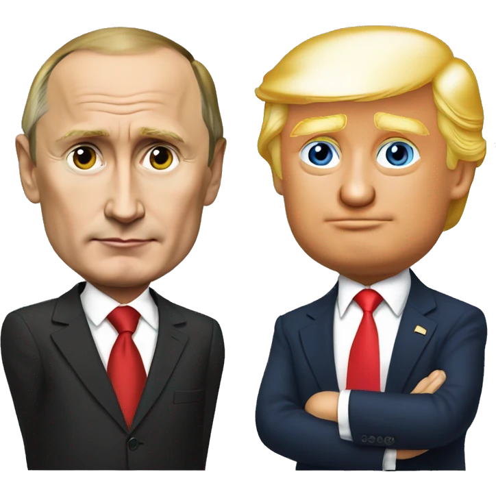 Vladimir putin and trump emoji