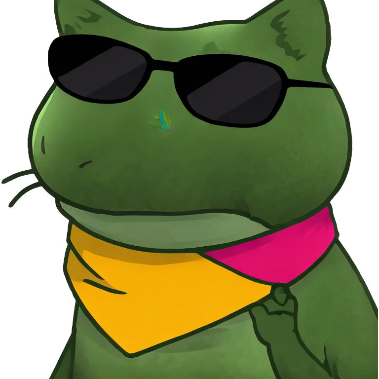 Cat with sunglasses emoji