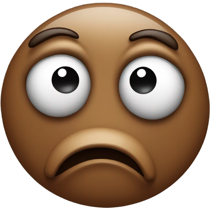 Sad face poo emoji