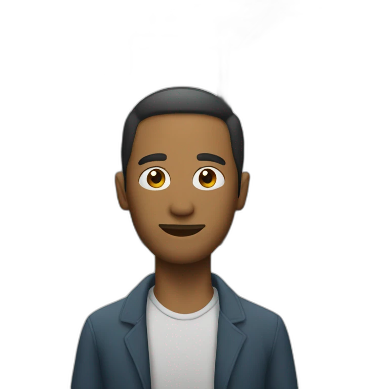 man below a bus emoji