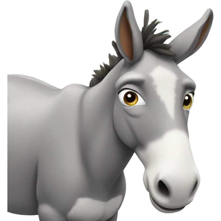 Donkey-happy emoji