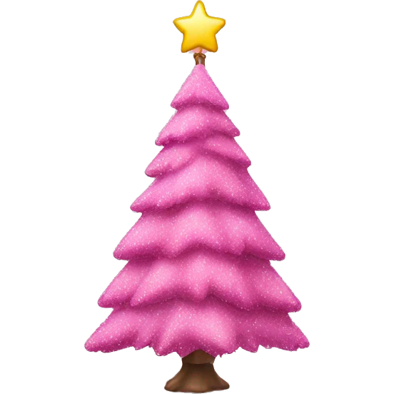 pink christmas tree emoji