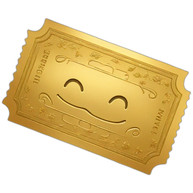 golden ticket emoji