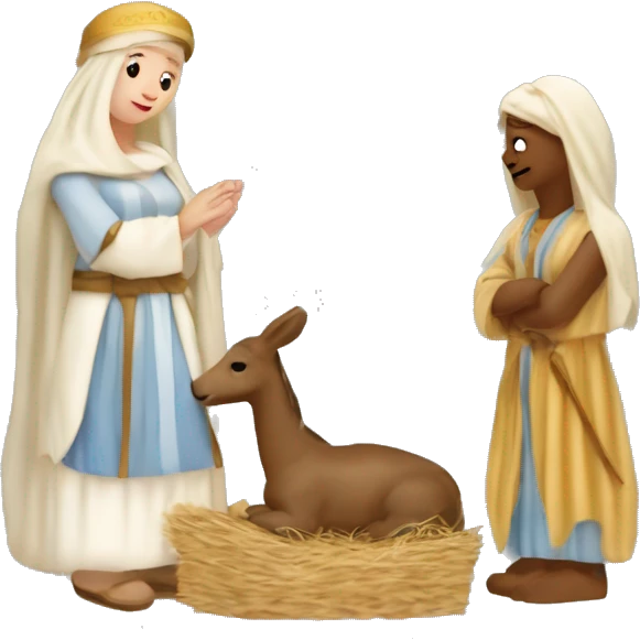 Coquette nativity scene ￼￼ emoji