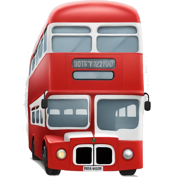 Red double decker bus  emoji