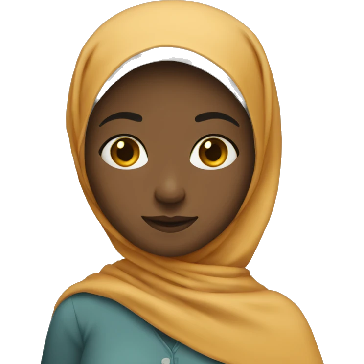 Girl wearing headscarf emoji