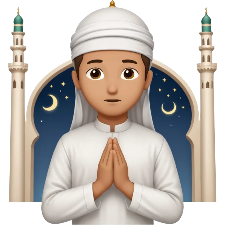 A person praying in Islam religion  make it a 2d pls emoji