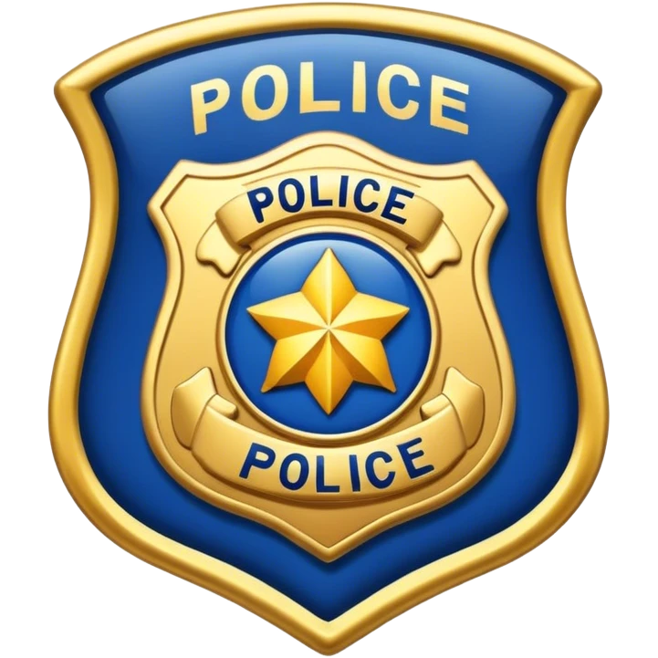 police badge emoji