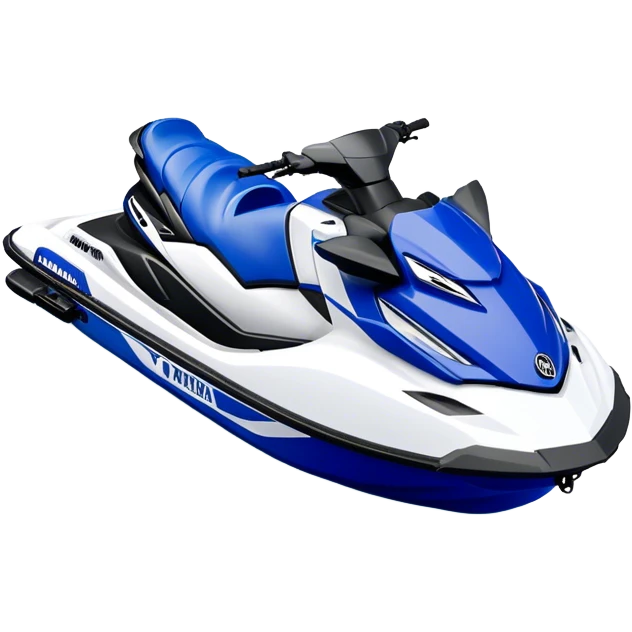 Jet Ski - Yamaha EX Deluxe (Model Year: 2022) (Iconic colour: Blue and white) emoji