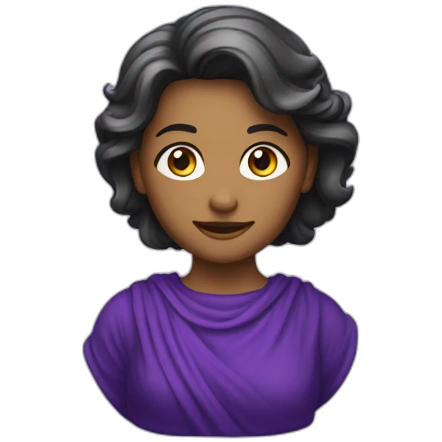 Una Diana con un dardo en morado  emoji