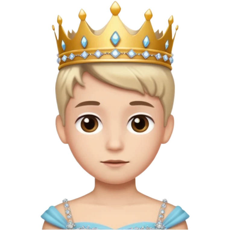 The boy is getting a princess makeover emoji