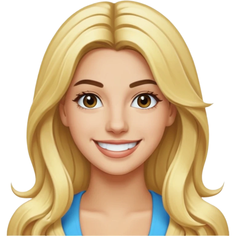 Lele Pons with long blonde hair emoji