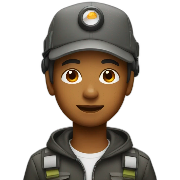 boy in a helicopter hat emoji