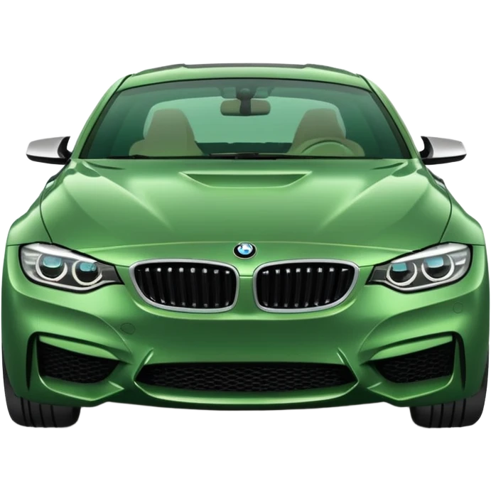 a green BMW emoji