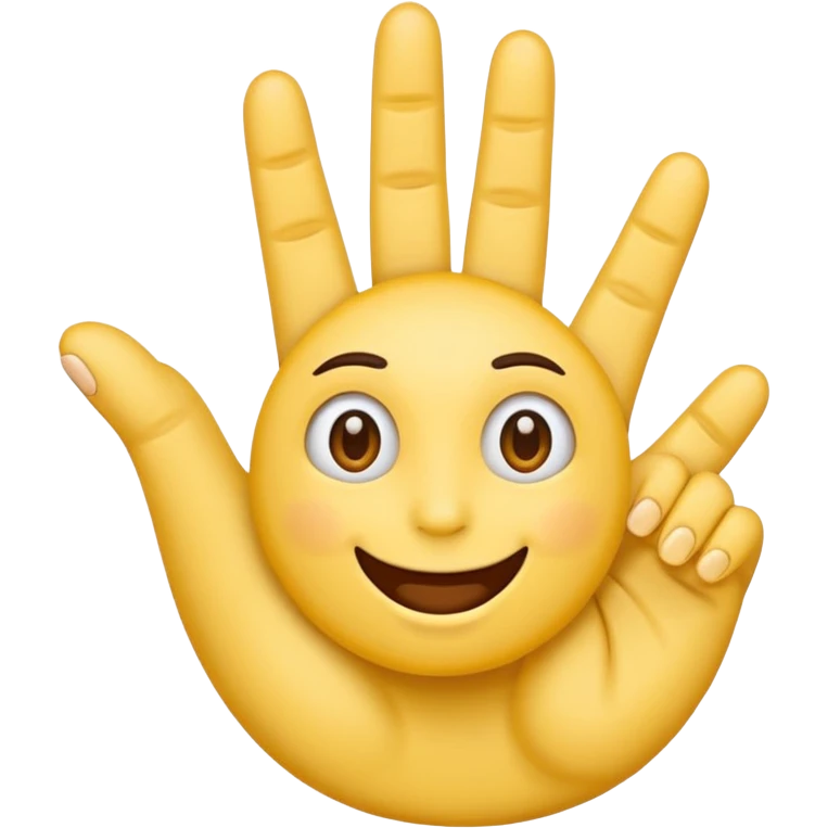make emoji with seven fingers emoji