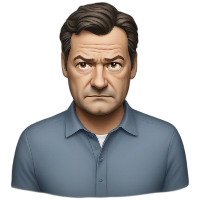 Markus Söder hyperrealistic sad emoji
