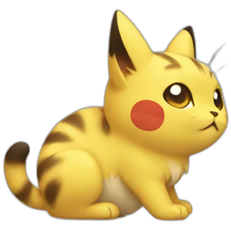 Cat pikachu emoji