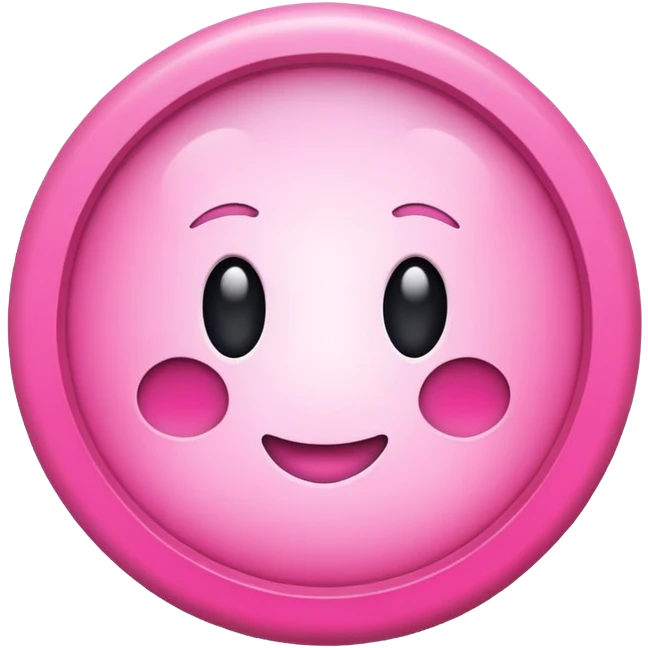 hollow pink circle emoji