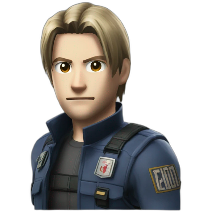 resident evil 2 leon kennedy headshot emoji