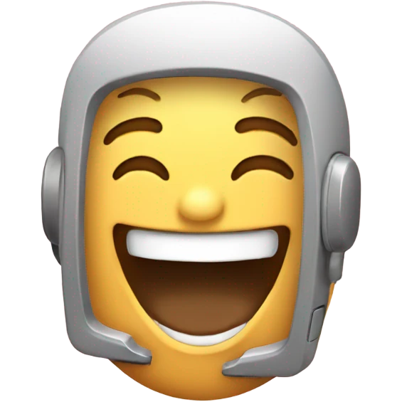 Laughing at phone emoji