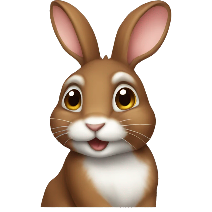 Brown rabbit emoji