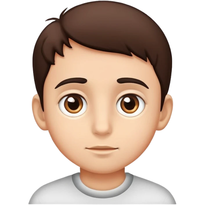 Boy with big emoji