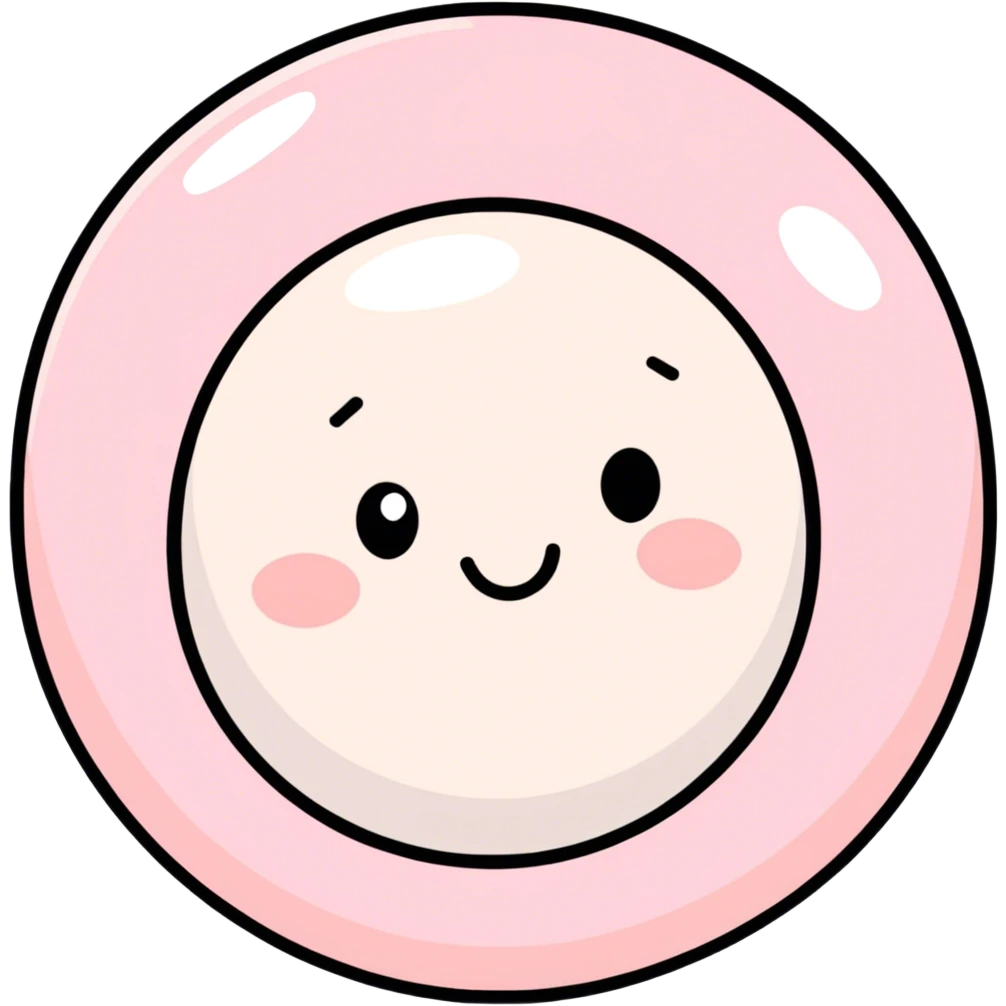 Pink sago emoji