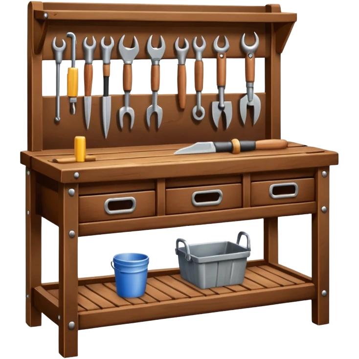 Wooden Tool Bench emoji