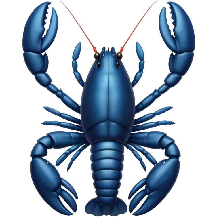 White and black white lobster  emoji