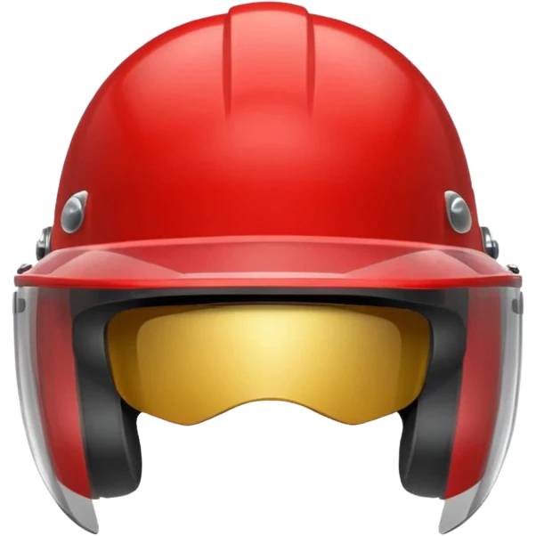 A Helmet – red with visor emoji