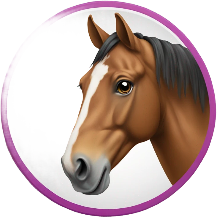 Horse on poker chip  emoji