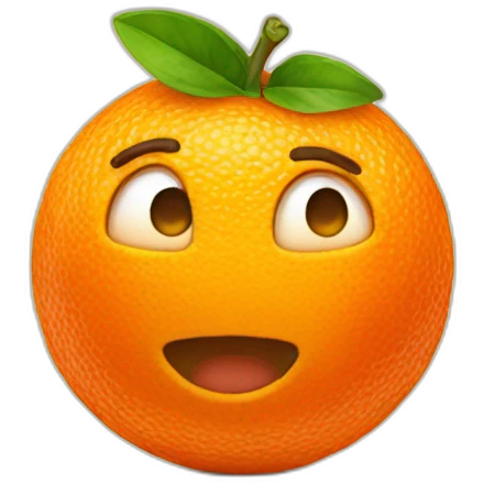 tangerine emoji