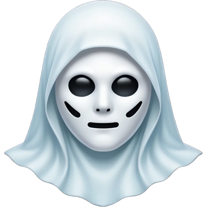 glitter white ghostface killer  emoji