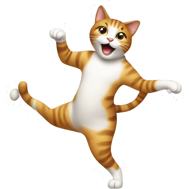 Dancing cat emoji
