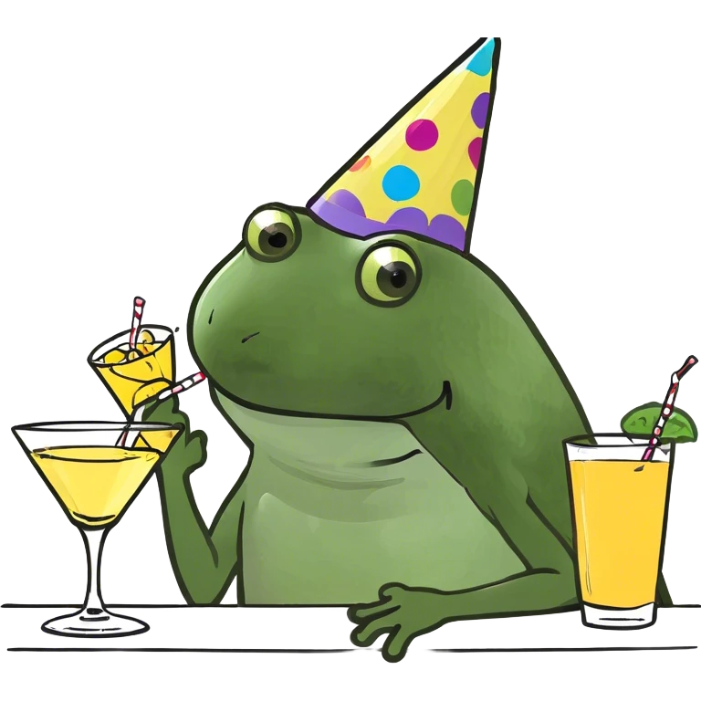 female drinking at a bar with other people emoji
