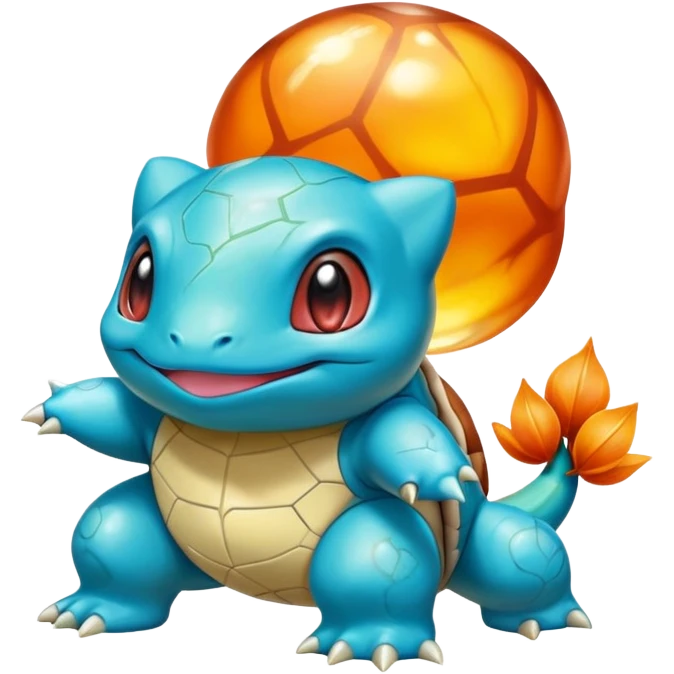 Shiny Exotic Bulbasaur-Squirtle-Charmander-Hybrid-Creature emoji