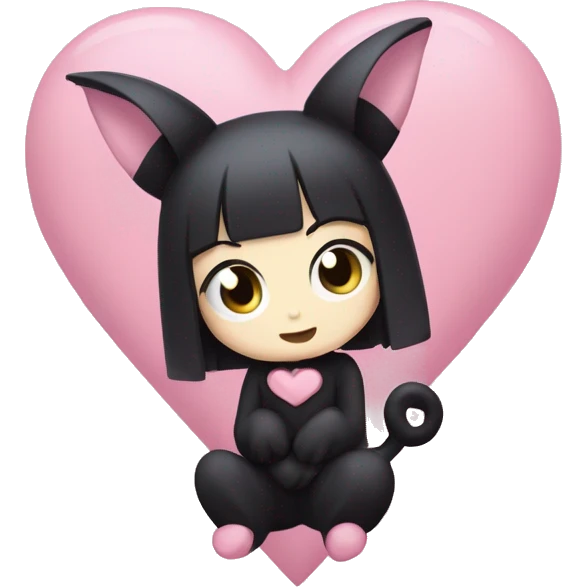 kuromi heart emoji