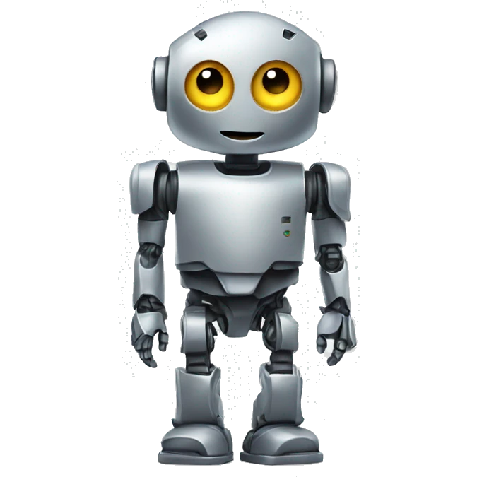 robot that's half robot and half human emoji