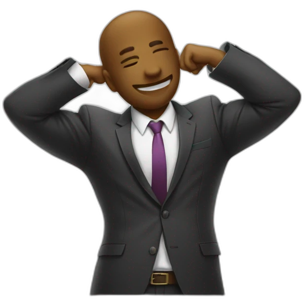 finance bro aggressively dabbing emoji