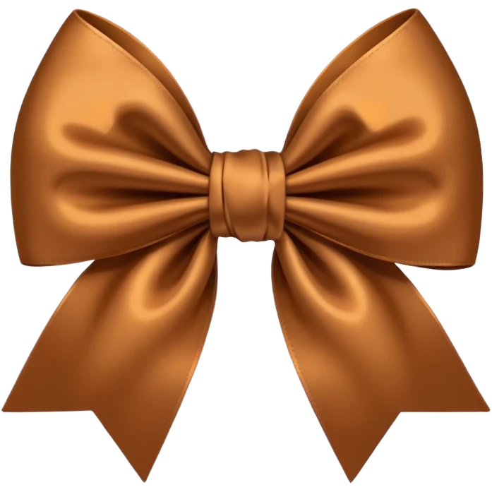 brown bow emoji