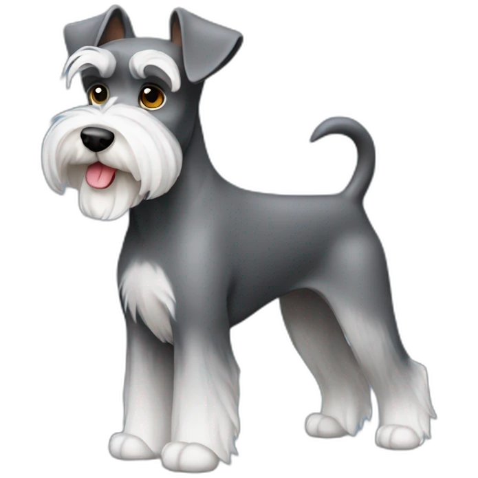 Miniature Schnauzer Full Body emoji