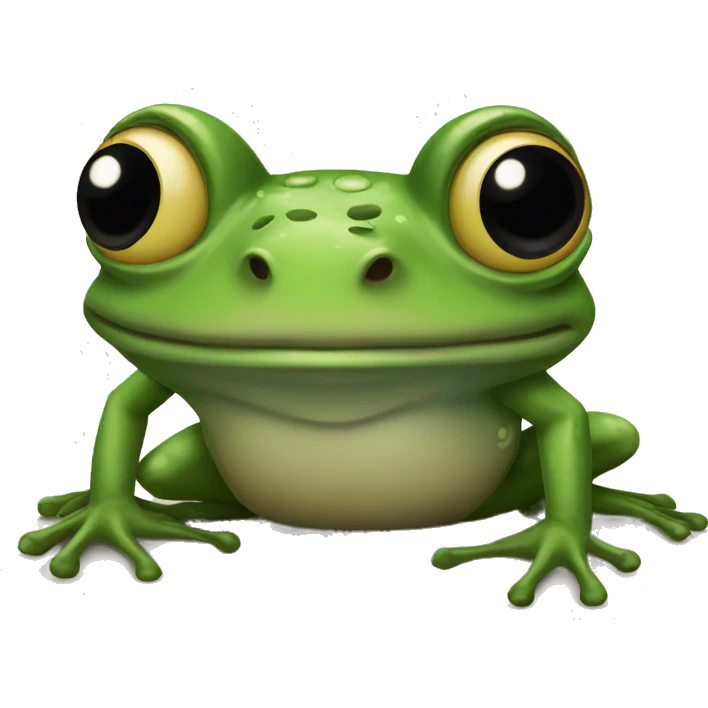 An old frog emoji