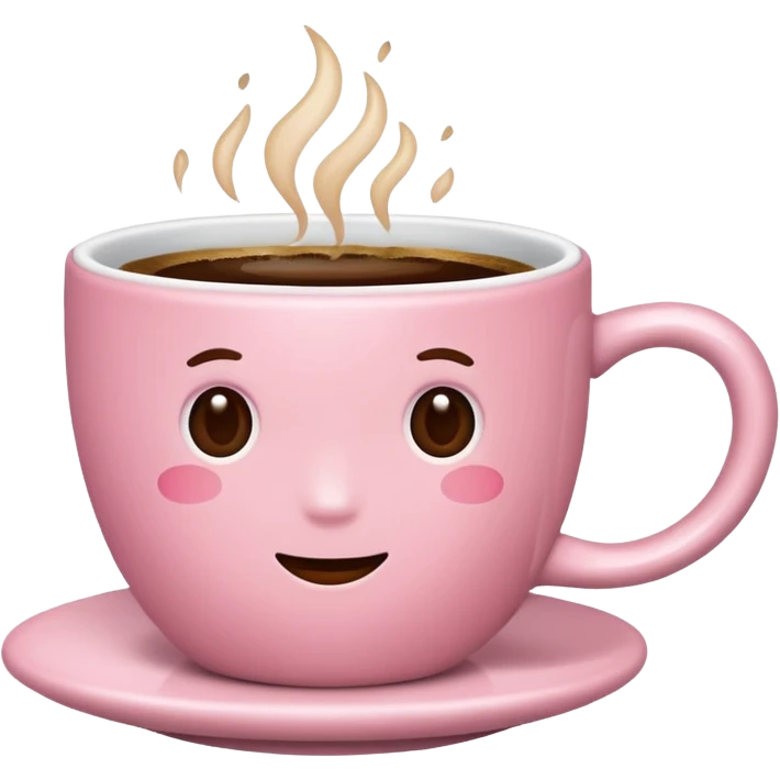 light-pink cup of coffee emoji