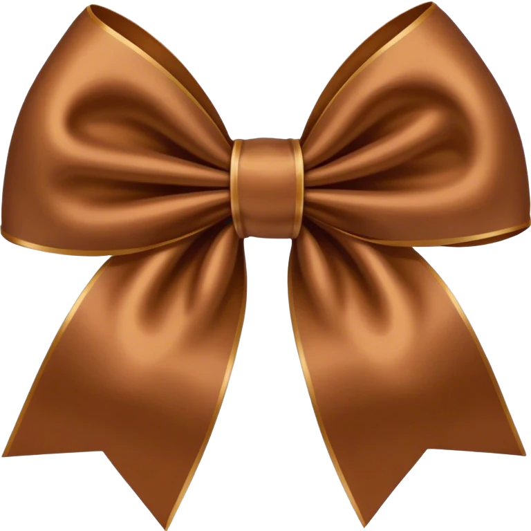 Brown bow  emoji