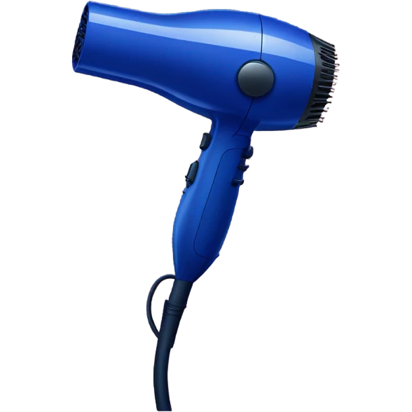 Dark blue hairdryer dyson  emoji