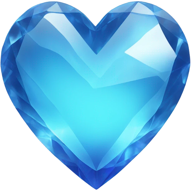 Heart crystal blue emoji