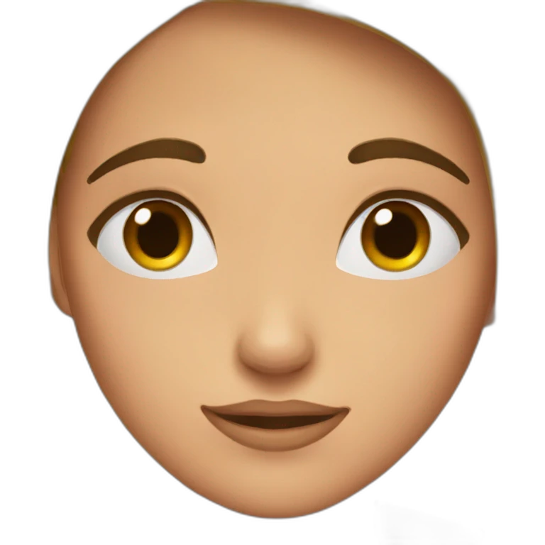 Girl who is lazy but have eyebrow emoji