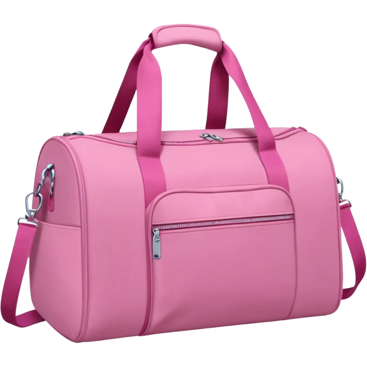 Pink gym bag emoji