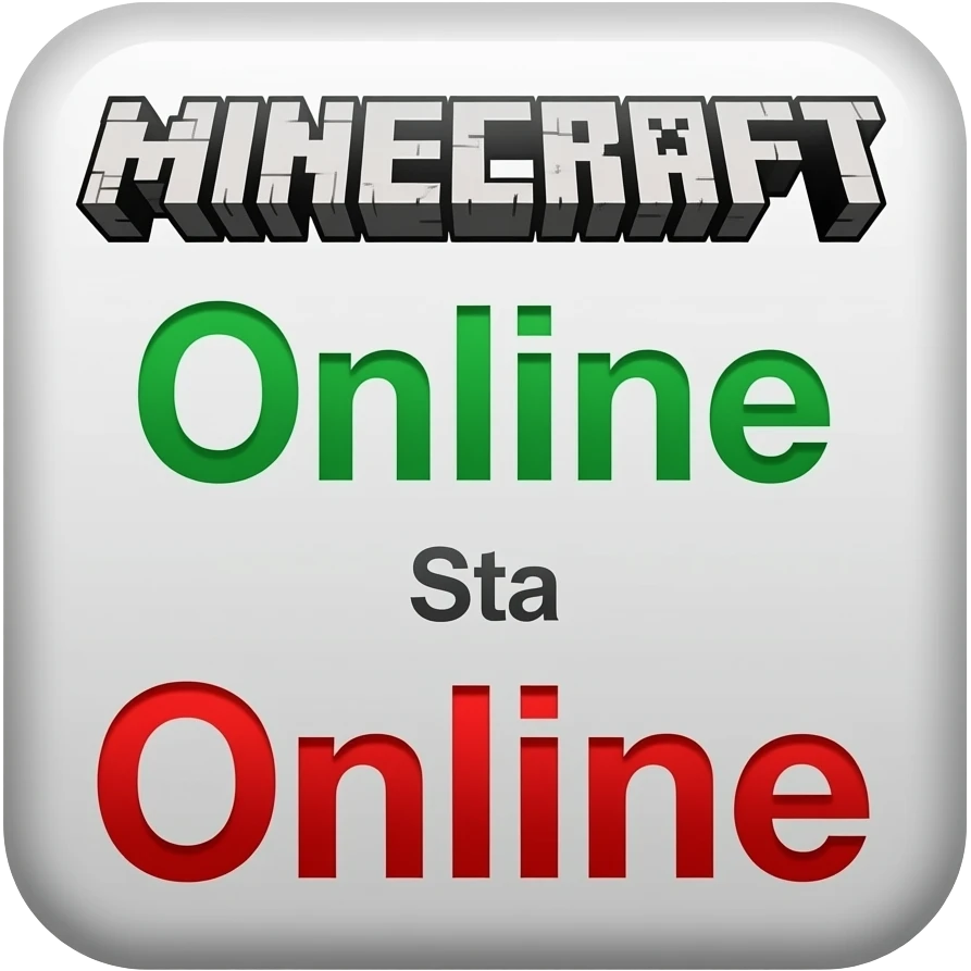 Minecraft Server state on and off emoji