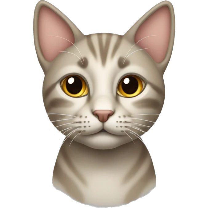 Cat avec un fer à repasser tenu en l’air à côté de son oreille  emoji